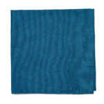 large Smoke blue cotton pocket square