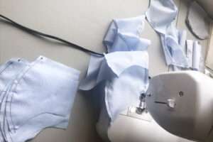 sewing machine and masks